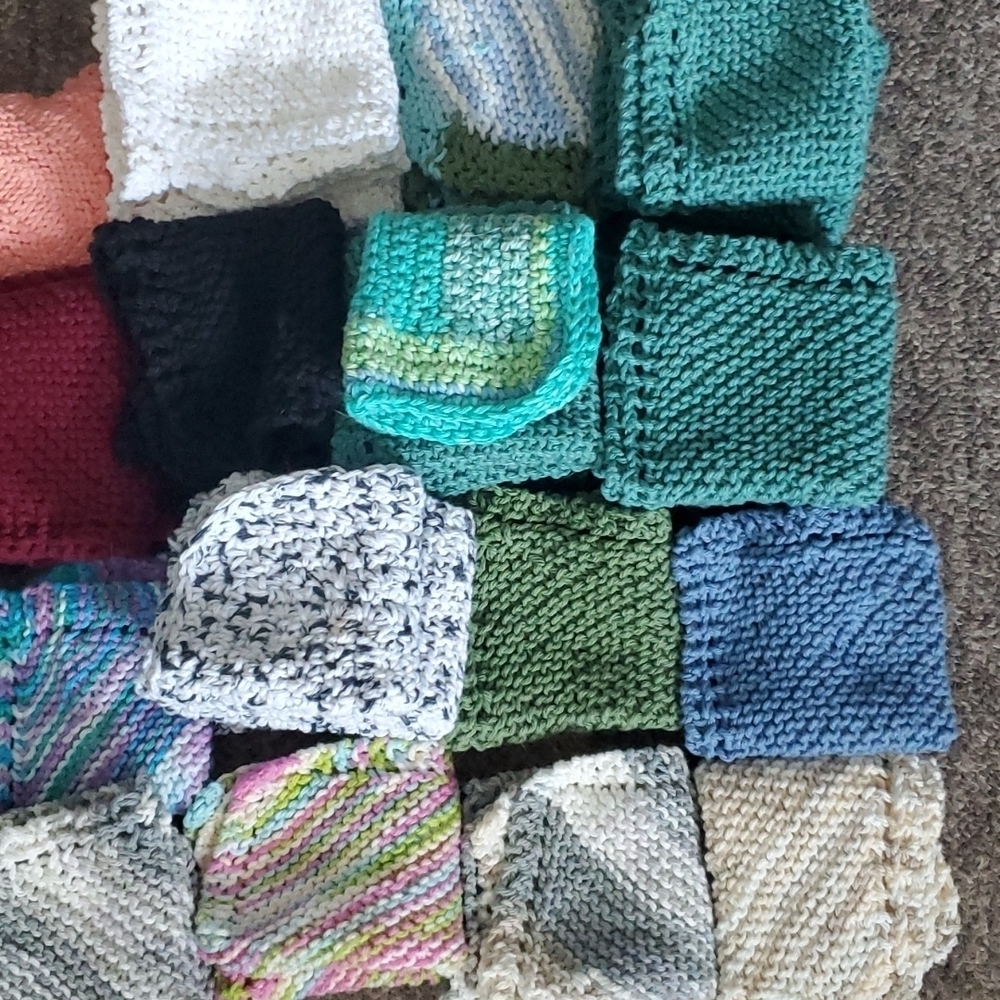 Handmade 100% cotton dish cloths any 4 for $10 - Picture 3 of 3